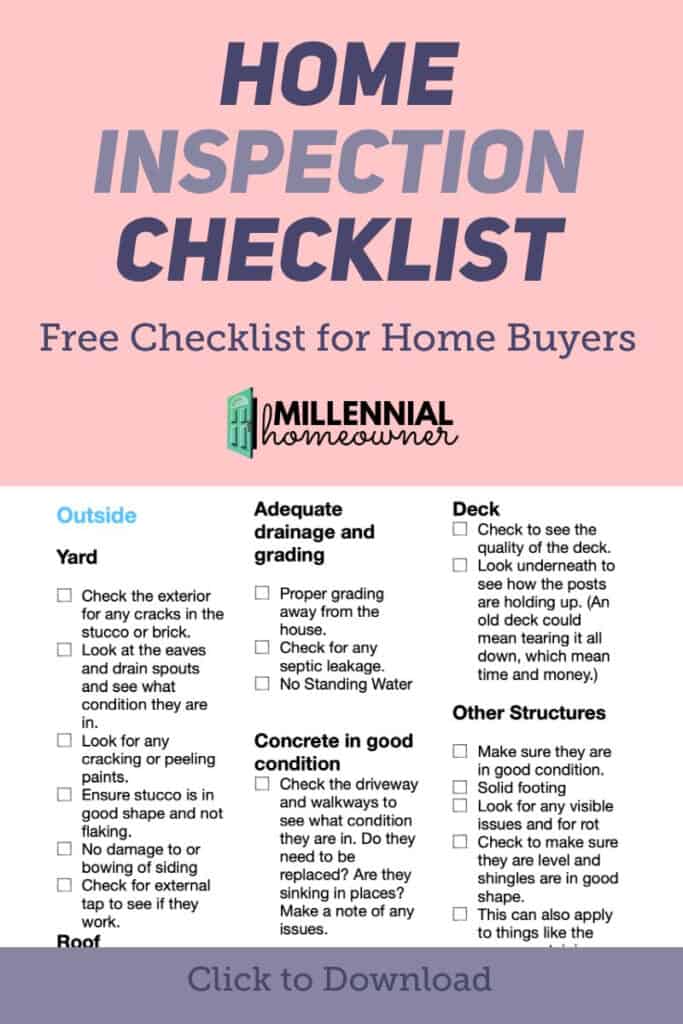 DIY Home Inspection Checklist For Buyers Free Printable March 2023 