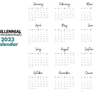 Free Full Calendar Printable