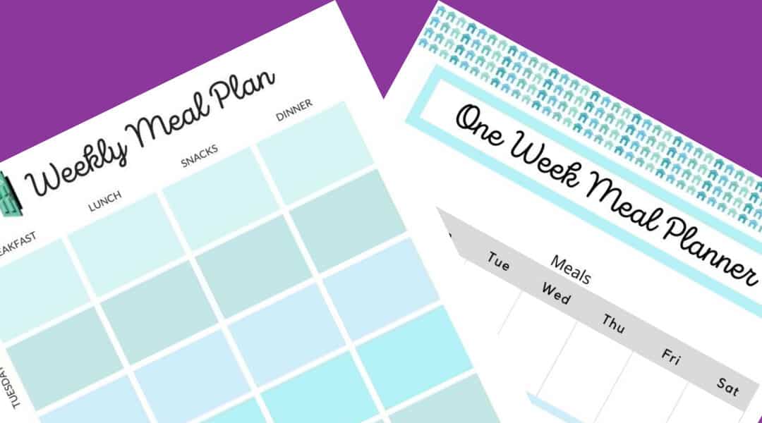 Free Printable Weekly Meal Planner