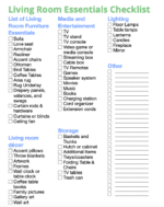 Living Room Essentials Checklist: 50+ Essential For A Living Room Items ...