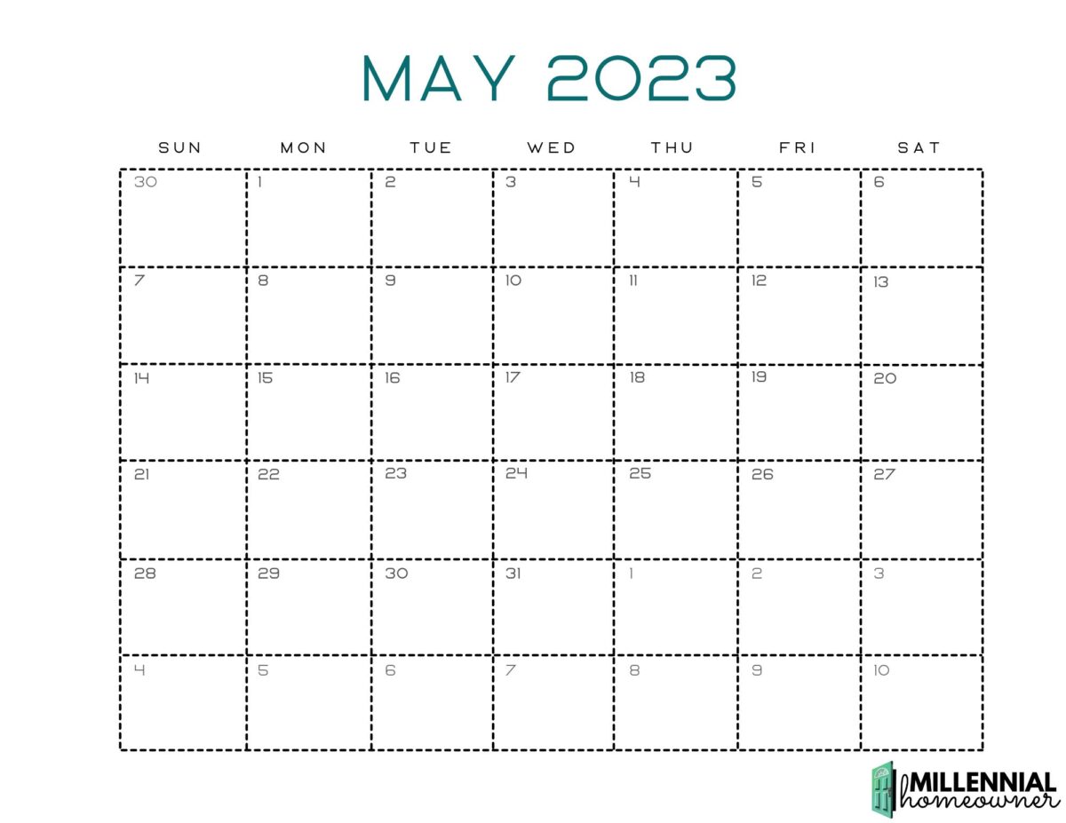 free may calendar printable 2023 - The Burton Home Group